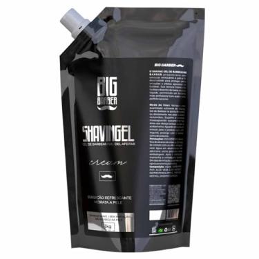 Imagem de Shaving Gel De Barbear Cream 1kg Refil Atacado Big Barber