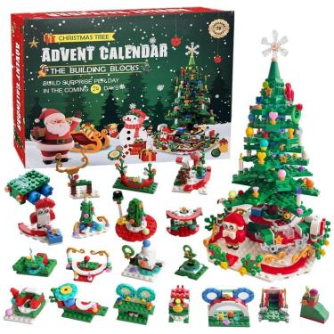 Imagem de Calendário de Advento Árvore de Natal 24 Dias de Surpresas, Contagem Regressiva para o Natal,VICOMY,