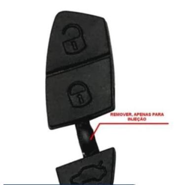 Imagem de Capa Botão Borracha Chave Canivete Fiat Stilo Punto 2 e 3 Botões, some