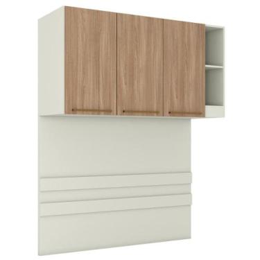 Imagem de Ponte Casal Modulado 3 Portas 185x145 Cm Seletto Areia Jequitiba Henn 