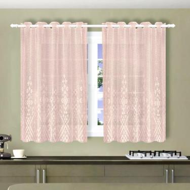 Imagem de Cortina Renda Jacquard Romana 2 Mts X 1,20 Mts Para Cozinha - ACVR, Ro