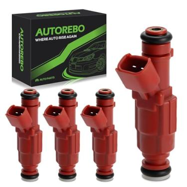 Imagem de Conjunto de 4 injetores de combustível compatíveis com Hyundai Elantra GT Coupe Kia Forte Soul 1.8L 2.0L L4 Gas DOHC # 35310-2E000 FJ-1182 842-12375 1581531 4G2287 84212375 35375 102E00 00,2011 2012