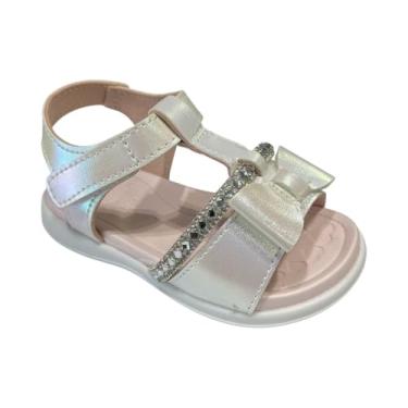 Imagem de Mini Sua Cia, Sandália Menina Mini Sua Cia Perolizada Branco 4103.41014 Tamanho:18;Cor:Branco