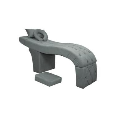 Imagem de Maca Estética Bela E Escada Para Extensão De Cílios Veludo - SOFA STOR