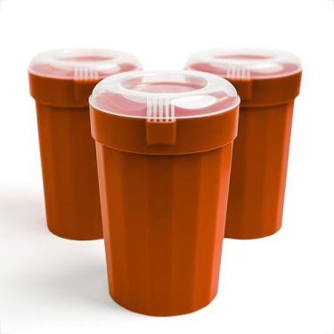 Imagem de Kit 5 Jarras Plásticas 2 Litros Com Tampa Cristal Para Suco e Água - G