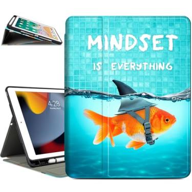 Imagem de Vimorco Capa para iPad 6ª/5ª geração 2018/2017, para iPad Air 2/Air 2014/2013, para capas de iPad 6ª/5ª geração, suporte de lápis de 9,7 polegadas, 4 suportes de visualização/suporte de digitação/fino