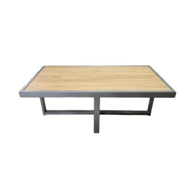 Imagem de Mesa de Centro Retangular Paris Industrial Prata com MDF - BELI HOUSE