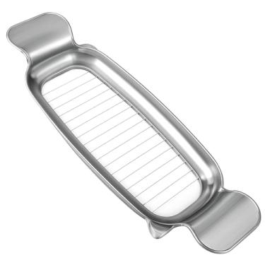 Imagem de Cortador ergonômico de manteiga e queijo de aço inoxidável, ferramenta de cozinha multifuncional com alças de liga de alumínio, design de fio de corte de precisão