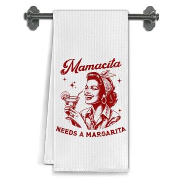 Imagem de Elefeltclave Toalhas de cozinha engraçadas Margarita, presentes para amantes de Margarita, toalhas de prato de bar de chá para decoração de carrinho de cozinha, presentes de coquetel para mulheres