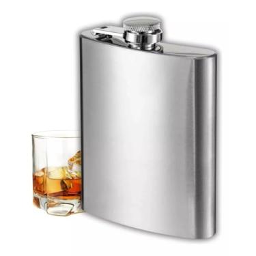 Imagem de Cantil de Bolso em Aço Inox - 200 ml