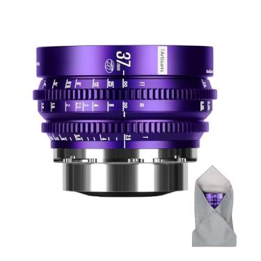 Imagem de 7artisans 37 mm T2.9 Floral Bloom Art Series Explosivo Bokeh Quadro Completo Foco Manual Lente Profissional Cine Compatibilidade com Montagem PL para Fotografia Criativa e Realização de Filmes, Roxo