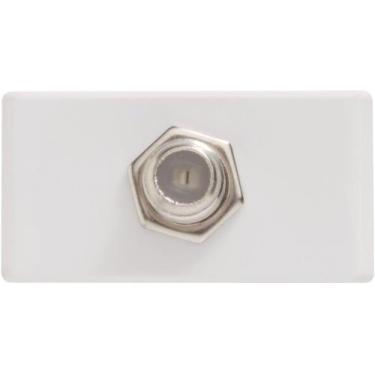 Imagem de Módulo para Tomada TV SAT Coaxial Direta Tramontina Branco