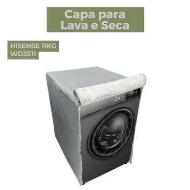 Imagem de Capa para lava e seca hisense 11kg wd3s11 impermeável flex - Capas Fle
