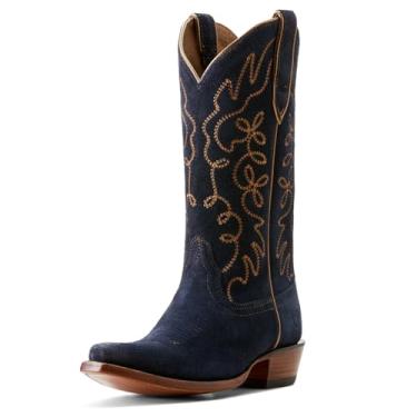 Imagem de Ariat Bota feminina Jukebox Western, Camurça azul polo, 37