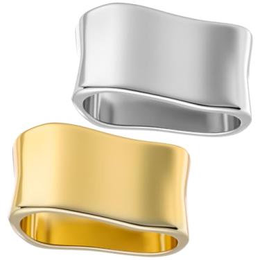 Imagem de Ouligay 2 peças de anel de lenço de seda para mulheres meninas cachecol de metal clipe cachecol fivela deslizante xale cachecóis fecho vestido acessórios de roupas ouro e prata