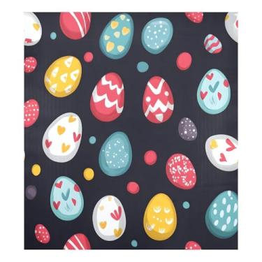 Imagem de Blueangle Capa magnética para lava-louças ovos coloridos de Páscoa, decoração da capa da máquina de lavar louça, adesivos de eletrodomésticos, adesivos de eletrodomésticos, 58 cm C x 66 cm adesivo
