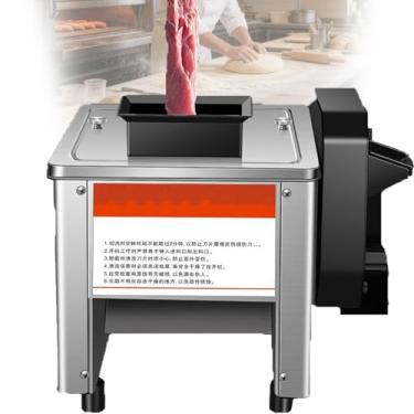 Imagem de MáQuina EléTrica Comercial Para Cortar Carne 850w De PotêNcia Com FunçãO De Corte De Vegetais,LâMina De AçO InoxidáVel RemovíVel Ideal Para Carne Sem Osso,Vegetais E Peixe