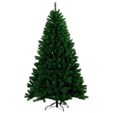 Imagem de Árvore de Natal Pinheiro 2,10m com 1.100 Galhos em PVC e Ferro - Visual Realista e Fácil Montagem para Decoração Natalina