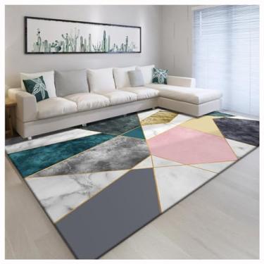 Imagem de SPXMQSS Tapetes grandes para sala de estar, tapetes laváveis para quarto, antiderrapante, tapete de pelo baixo, resistente ao desgaste, para sala de estar, quarto, sala de jantar, escritório, cinza