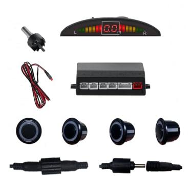 Imagem de SANDETOUN Kit de sensor de estacionamento kit de sensor de reserva sensor reverso para carro 18 opções de cores para sondas ajustável alarme volume profissional sensor de reversa para carro assistente