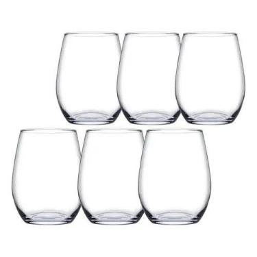 Imagem de kit jogo 4 6 12 Copo de Vidro Amber 440ml Pasabahçe Para Água e Bebida