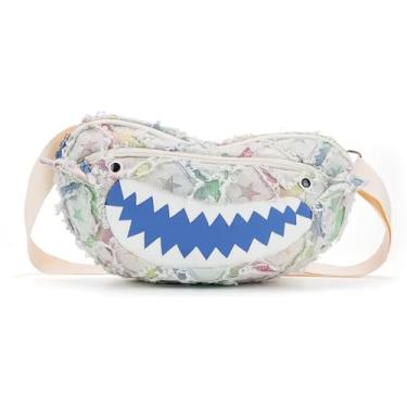 Imagem de Beamyth Bolsas transversais para mulheres, bolsa moderna crescente média, bolsa feminina leve sobre o ombro com zíper, Colorido., Estilo casual