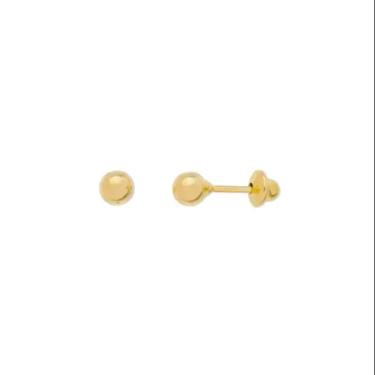 Imagem de Brinco New Star Folheado Ouro Pequeno