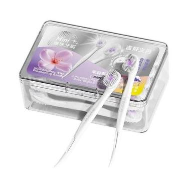 Imagem de Escova De Dentes Mini Portátil Com Pérolas Refrescantes Para a Boca, P