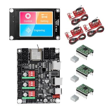 Imagem de Compatível com a placa-mãe Makerbase MKS DLC32 V2.1 de 32 bits - Controlador Wi-Fi offline com tela sensível ao toque TFT TS24/TS35-R para máquina de gravação a laser.(Package 5)
