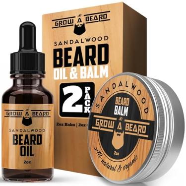 Imagem de Kit de cuidados para homens com alisador de barba, pente duplo lateral, óleo sem perfume, bálsamo natural Chanel e tesoura, presentes perfeitos para pai e marido