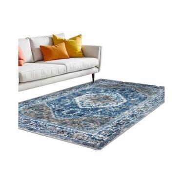 Imagem de Tapete De Chão Lavável Em Cashmere Boêmio Para Cozinha E Banheiro, À P