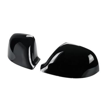 Imagem de Vista lateral espelho retrovisor compatível com vw amarok v6 2h s1 s6 s7 captador 2011-2020 substituição tampa retrovisor carbono preto(Glossy Black)