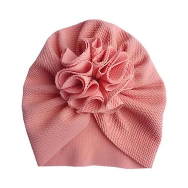 Imagem de Chapéu Turbante De Flor Para Bebê Menina, Macio, Para Recém-Nascidos E