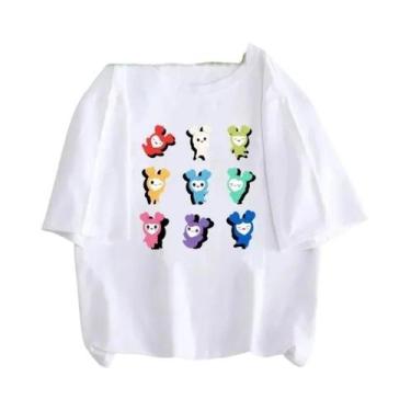 Imagem de Camiseta Feminina Estilo Coreano Harajuku Estética Kpop Twice Lovelys 