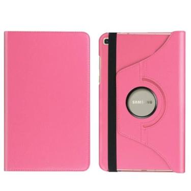 Imagem de Capa Giratória Inclinável Para Tablet Samsung Galaxy Tab A 8" (2019) SM- T295 / T290 Cor:Rosa Escuro