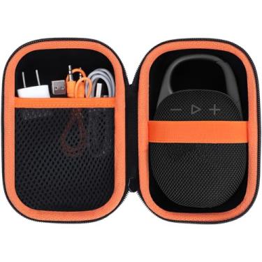 Imagem de Lebakort Capa rígida compatível com alto-falante Bluetooth portátil Clip 5 Clip 4 (capa preta)