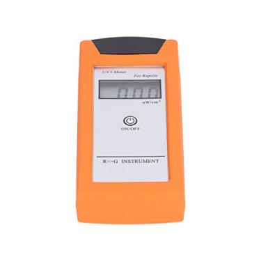 Imagem de aqxreight Medidor UVA Material Portátil de Sílica Gel 0?1999 μW/cm2 LCD de 3,5 Bits Testador de Lâmpada Solar UVA para Réptil Rodada de Outono Manga de Gel Fácil e Rápida Fuselagem Protetora Anti