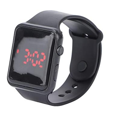 Imagem de KIMISS Relógio Eletrônico Luminoso – Relógio de Pulso Digital Elegante Com Ajuste Confortável para Todas As Ocasiões (Preto)