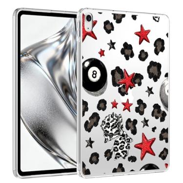 Imagem de VibrantFruitique Capa para iPad Air de 11 polegadas, M3 (2025)/M2 (2024), iPad Air 5ª/4ª geração 11 polegadas, capa transparente com estampa de leopardo de guepardo, fina, leve, antiarranhões e