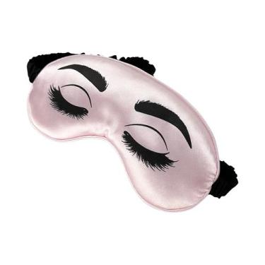 Imagem de Máscara De Dormir Sedosa Com Alças Ajustáveis Para Olhos Inchados, Cob