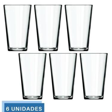 Imagem de Jogo 6 Copos Cairo 350ml Vidro Suco Agua Transparente Nadir - NADIR FI