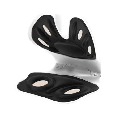 Imagem de Almofada Ergonômica Dobrável Para Apoio Lombar Em Cadeira De Escritóri