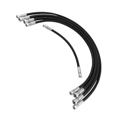 Imagem de Quaneguzy Kit de mangueira hidráulica de 40,6 cm, 91,4 cm, 96,5 cm, 106,7 cm, adequado para limpa-neve Fisher Xtreme V, receptor de 1/10.2 cm e 3/20.3 cm, linhas hidráulicas de substituição resistente