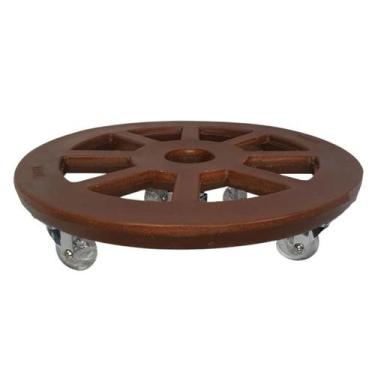 Imagem de Suporte Redondo com Roda 40cm Alpe e Aritana - Alpe & Aritana, Chocola