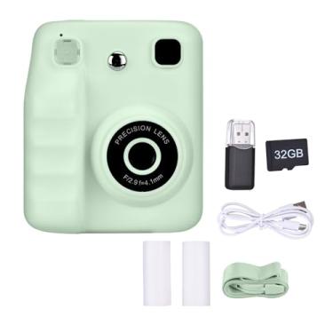 Imagem de Vroomoto Câmera de Impressão Instantânea para Crianças, Câmera Digital de Vídeo de 48mp Com Papel de Impressão e Cartão de 32g, Diversão Criativa, Crianças de 3 a 14 Anos (Verde)