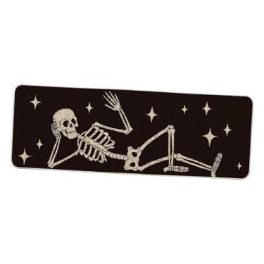 Imagem de Llazsybz Capacho de Halloween, Capacho para Porta, Festa Fantasma, Decoração para Casa, Tapete de Entrada, Carpete para Banheiro, Sala de Estar, Casa, Cozinha, 40cm x 120cm