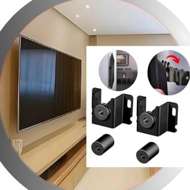 Imagem de Suporte de Parede Fixo para TV 13 a 70 Polegadas Ferro Reforçado Perfil Baixo Suporta até 60kg Compatível com Padrão VESA Universal Instalação Rápida e Segura para TVs LED, LCD e OLED, PREMIUM