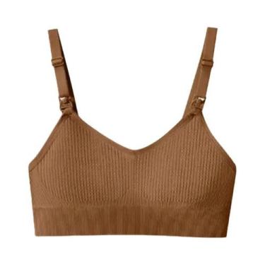 Imagem de Sutiã De Amamentação Confortável Para Mulheres, Sem Aros, Anti-Flacide