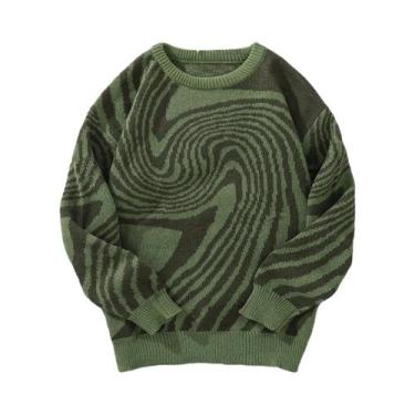 Imagem de Suéter Masculino De Pulôver Jacquard De Outono Inverno Com Gola Redond