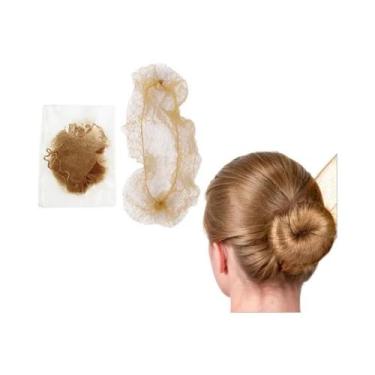 Imagem de Rede De Cabelo De Nylon Para Penteados De Dança, Extensões De Cabelo, 